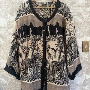 *Year of the Horse * Cotton Blend Horse Tapestry Jacket